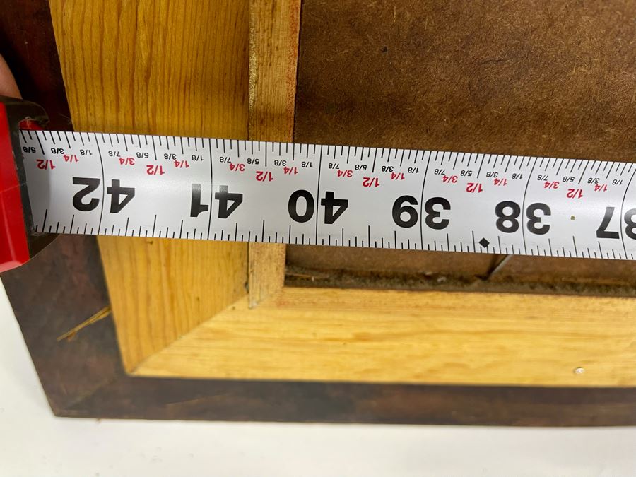 Original Abstract Painting On Board Of The Golden Gate Bridge In San Francisco Signed Jon Holland? 40 X 13 Framed 47 X 21 [Photo 23]