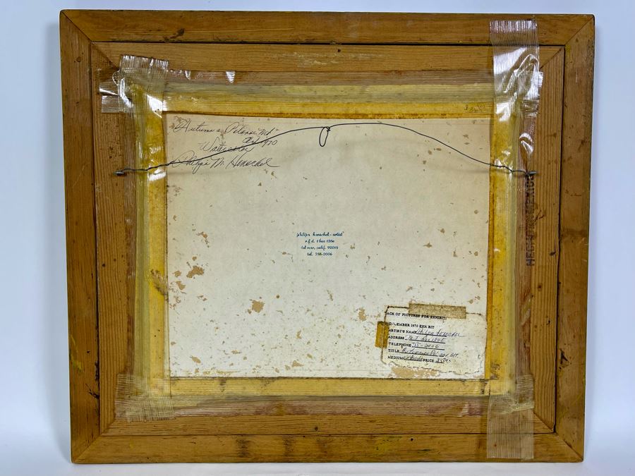 Original Watercolor Painting By Philipa Henschel Titled Autumn On Palomar Mt 15 X 13 Framed 22 X 19 [Photo 6]