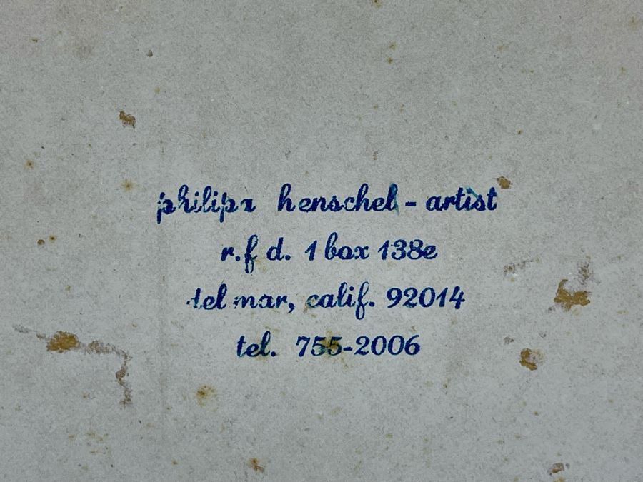 Original Watercolor Painting By Philipa Henschel Titled Autumn On Palomar Mt 15 X 13 Framed 22 X 19 [Photo 8]