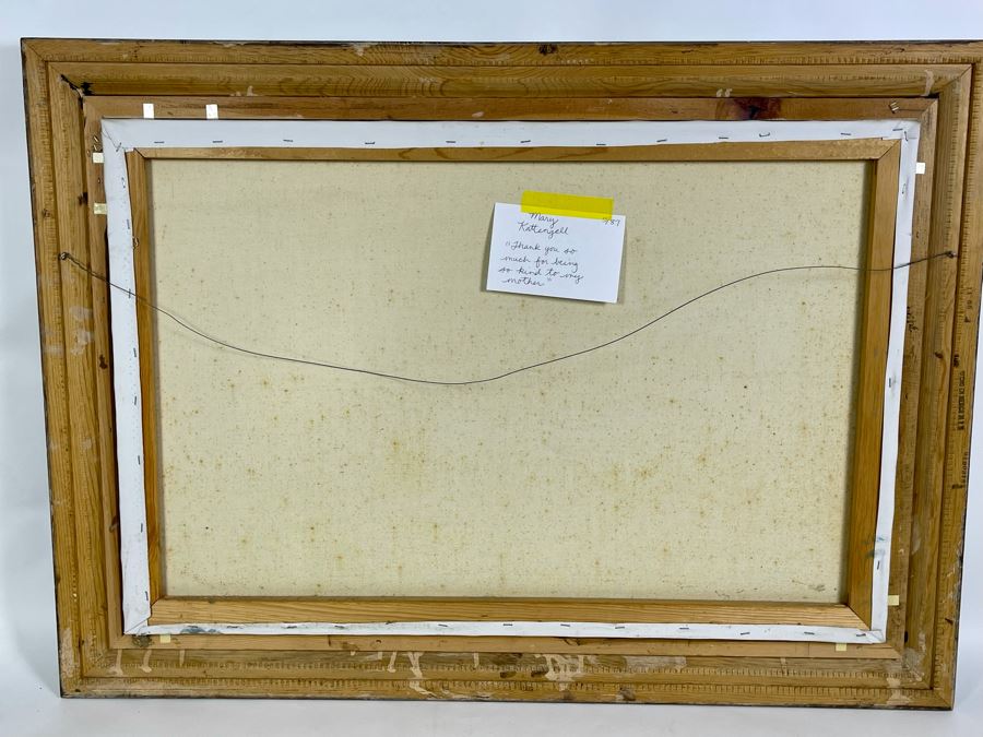 Original Seascape Ocean Painting On Canvas 36 X 24 Framed 43 X 31 By Mary Kattengell [Photo 12]