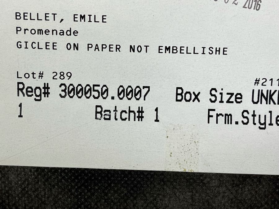 Limited Edition Emile Bellet Giclee Print 19 X 24 Framed 30 X 36 [Photo 10]