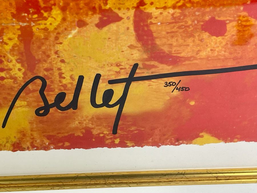 Limited Edition Emile Bellet Giclee Print 19 X 24 Framed 30 X 36 [Photo 4]