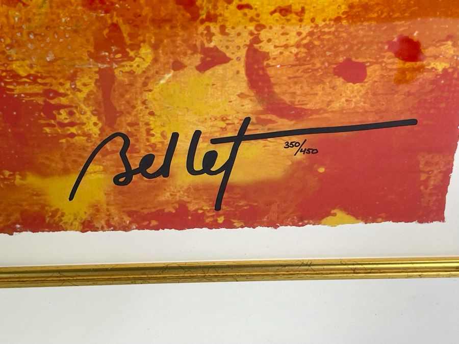 Limited Edition Emile Bellet Giclee Print 19 X 24 Framed 30 X 36 [Photo 3]