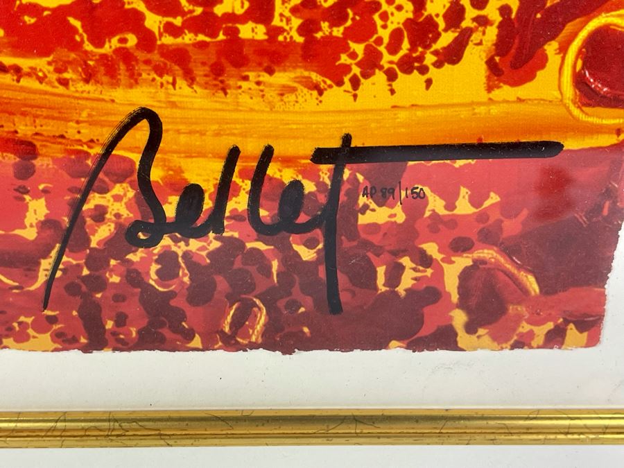 Limited Edition Artist Proof Emile Bellet Giclee Print 19 X 24 Framed 31 X 36 [Photo 4]