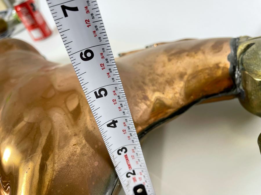 Copper And Brass Horse Weather Vane Part 34W X 20H X 4D [Photo 10]
