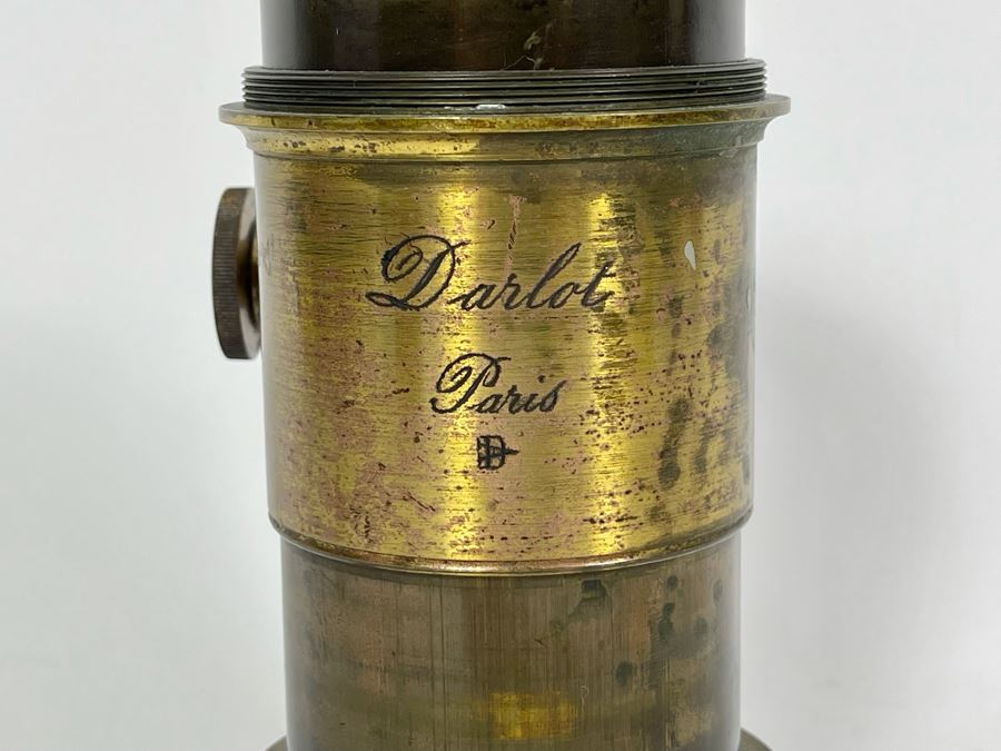 Jamin A Darlot Paris Antique Brass Camera Lens 6.25L X 3.5W [Photo 4]