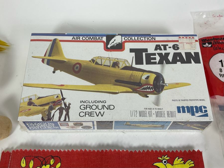 Vintage Dapper Dan Teaching Doll, New Coca-Cola Playing Cards, New Model Airplane, Sesame Street Cloth Book And New Walt Disney Character Balloons [Photo 6]