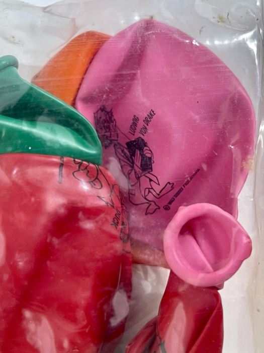 Vintage Dapper Dan Teaching Doll, New Coca-Cola Playing Cards, New Model Airplane, Sesame Street Cloth Book And New Walt Disney Character Balloons [Photo 11]