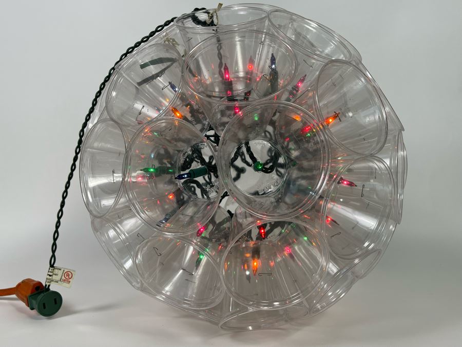 Handmade Conversation Piece Solo Plastic Cup Holiday Light Fixture 14R [Photo 5]