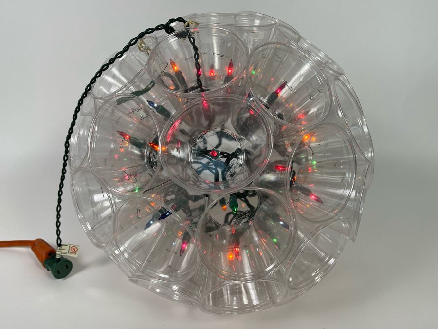 Handmade Conversation Piece Solo Plastic Cup Holiday Light Fixture 14R [Photo 3]