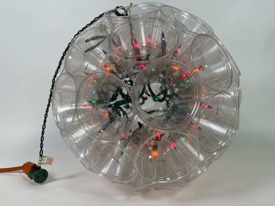 Handmade Conversation Piece Solo Plastic Cup Holiday Light Fixture 14R [Photo 8]