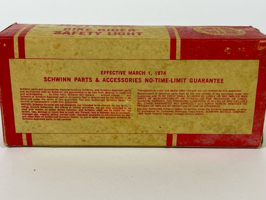 Vintage 1974 Schwinn Bike Rider Safety Light Part No 05 816 [Photo 8]
