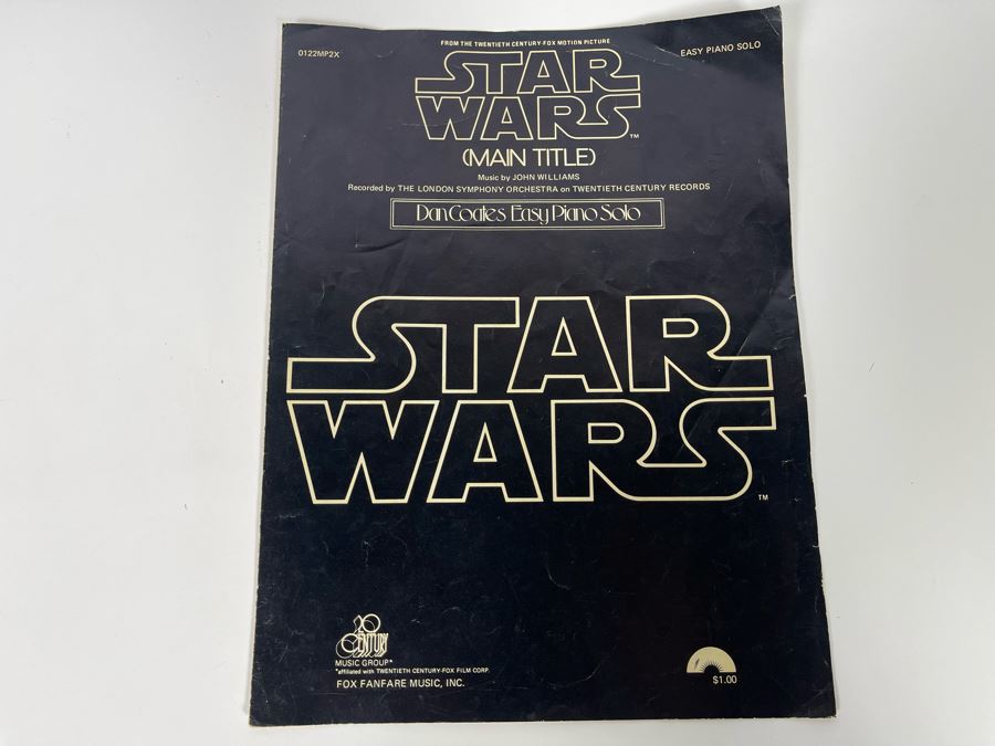 Vintage 1977 Star Wars Easy Piano Solo Sheet Music [Photo 2]