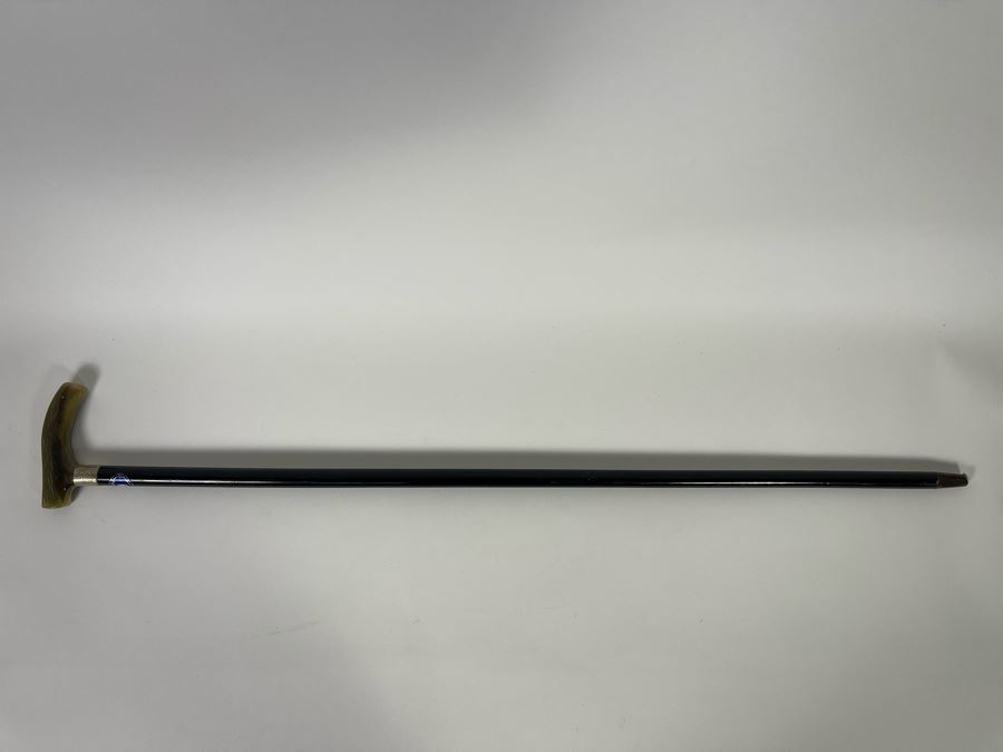 Frizzoni Firenza Italian Cane With Sterling Silver And Horn Handle 35L [Photo 5]