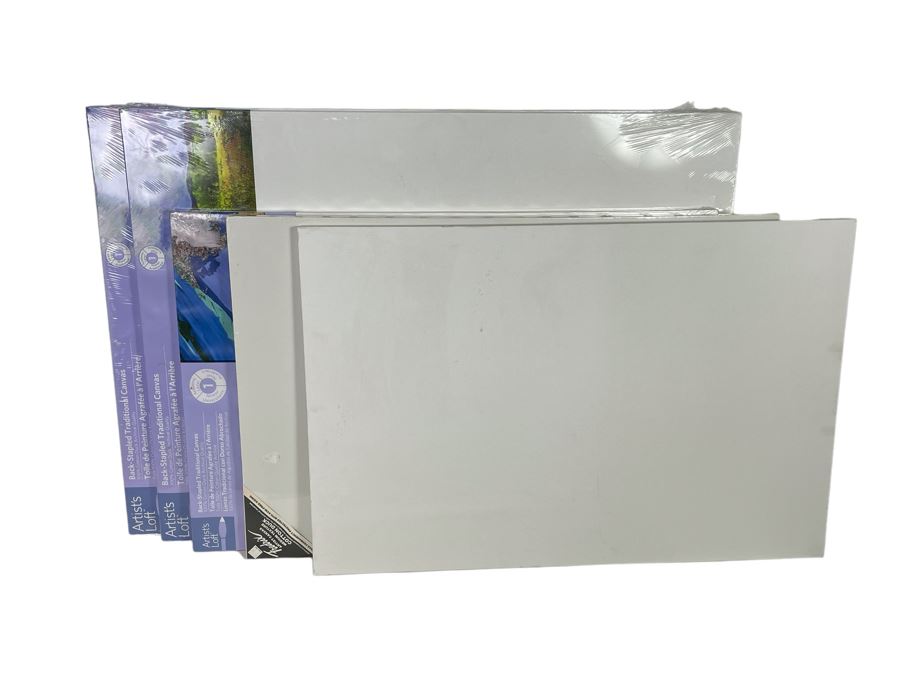 New Sets Of Artist Canvas: (2) 30' X 40' Artist Canvases And (3) 24' X 36' [Photo 1]