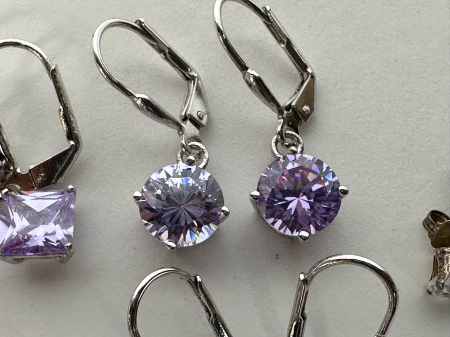 Five Pairs Of Sterling Silver Earrings 14.6g [Photo 8]