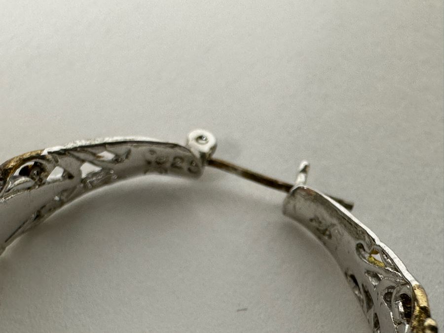 Four Pair Of Sterling Silver Earrings 56.2g [Photo 11]