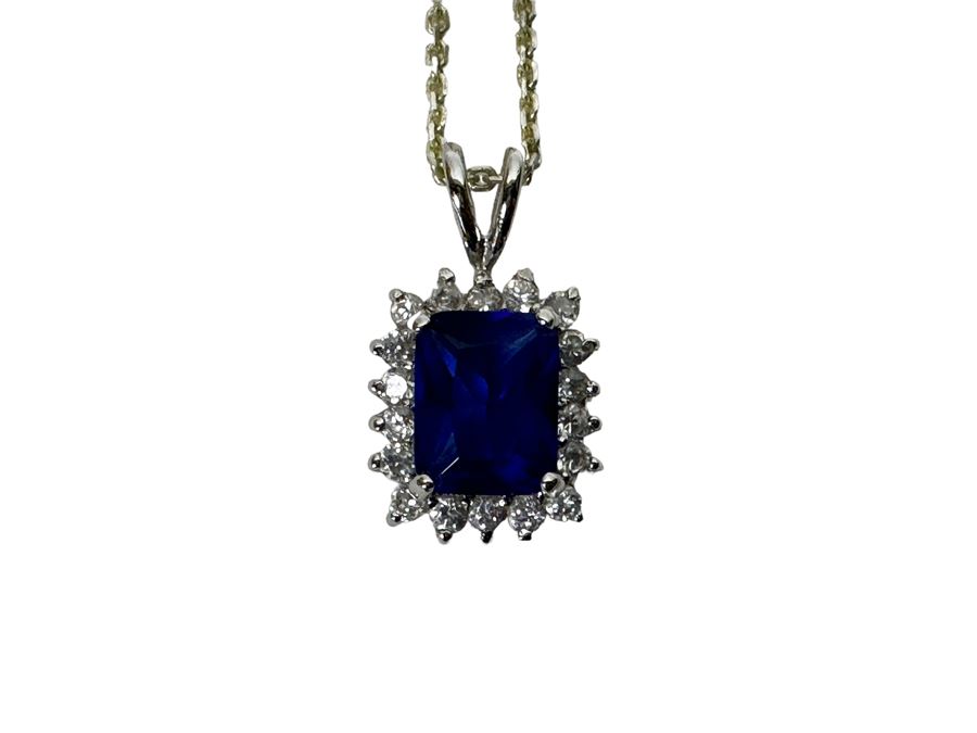 Sterling Silver Pendant With 18' Sterling Chain [Photo 2]