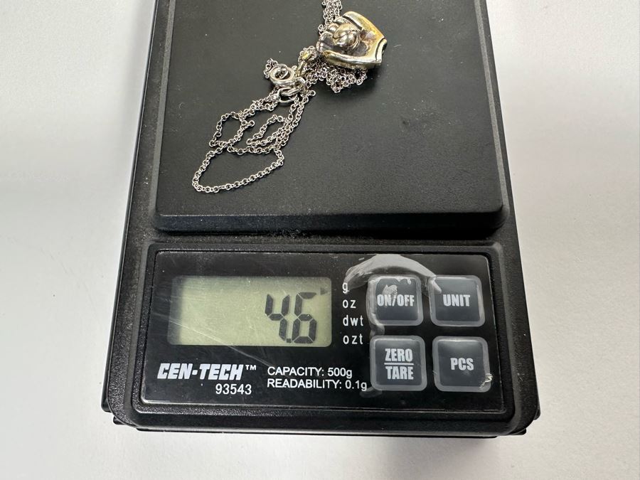 Sterling Silver Baseball Glove Pendant With 18' Sterling Chain 4.6g [Photo 7]