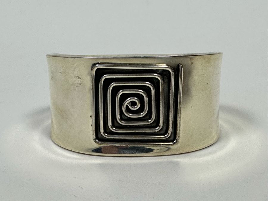 Sterling Silver Bracelet 2.5W 36.2g [Photo 2]