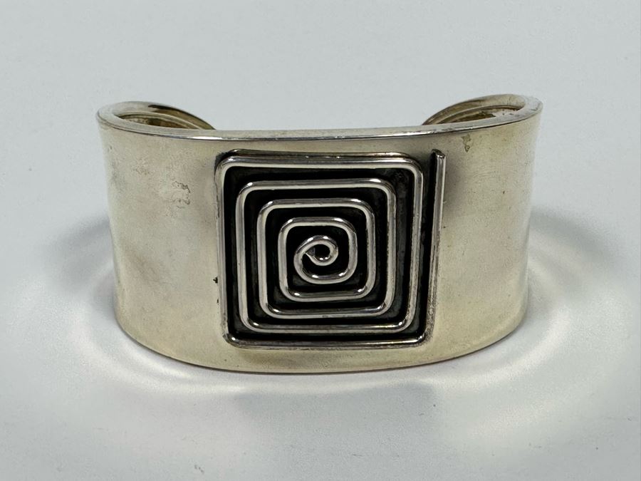 Sterling Silver Bracelet 2.5W 36.2g [Photo 3]