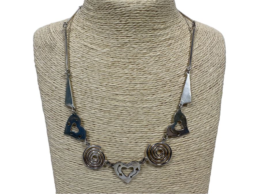 Sterling Silver 22' Designer Necklace 32.2g