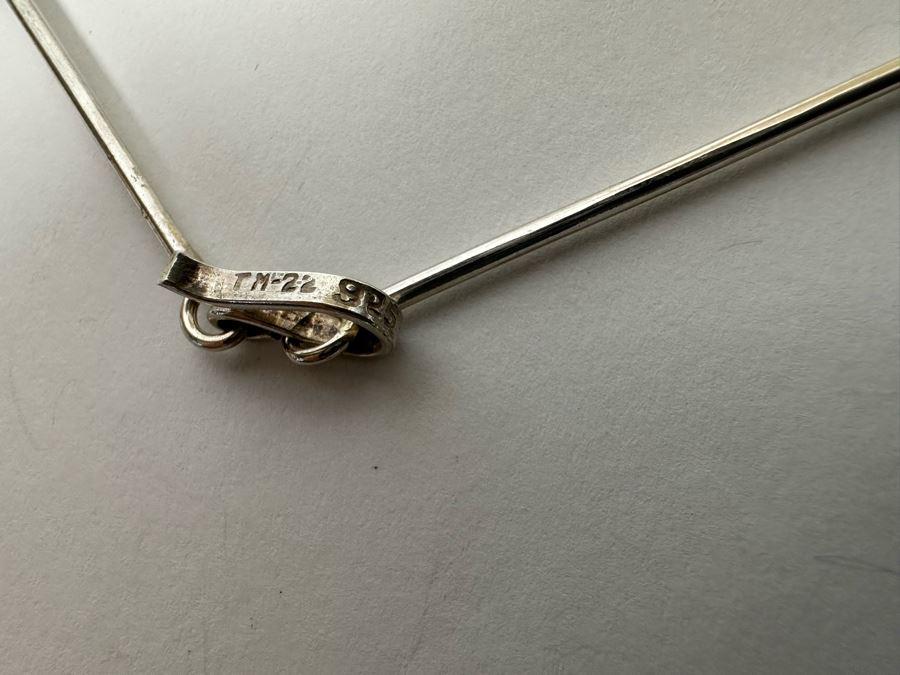 Sterling Silver 22' Designer Necklace 32.2g [Photo 6]