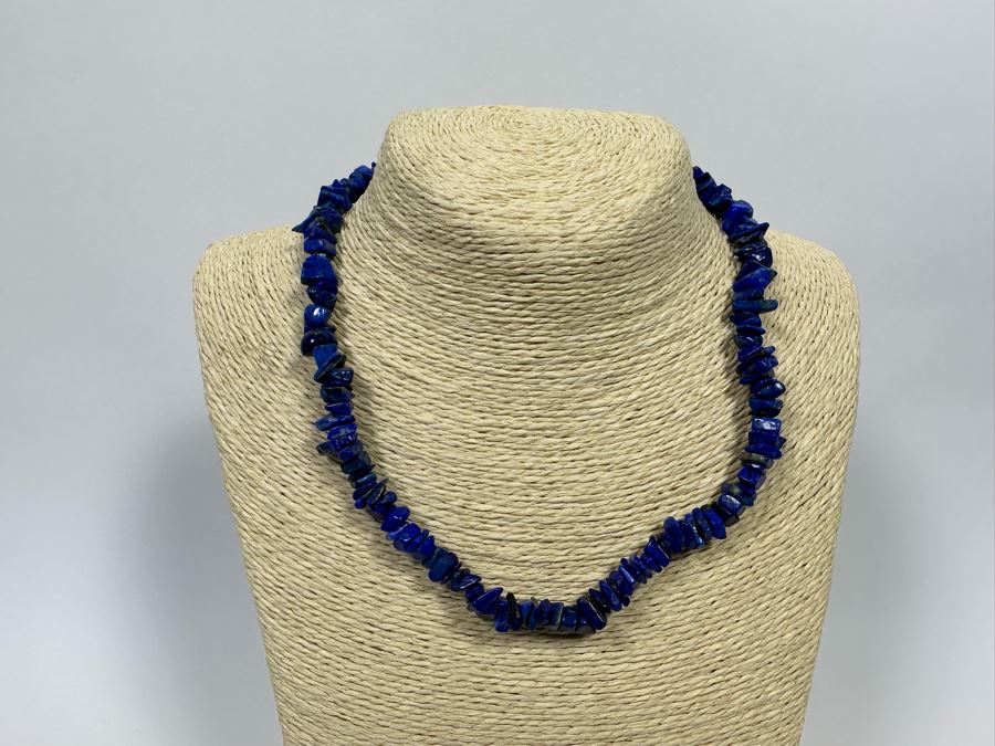 18' Lapis Lazuli Bead Necklace [Photo 3]