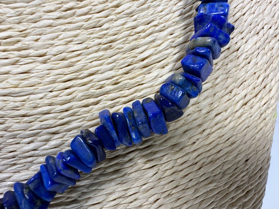 18' Lapis Lazuli Bead Necklace [Photo 4]