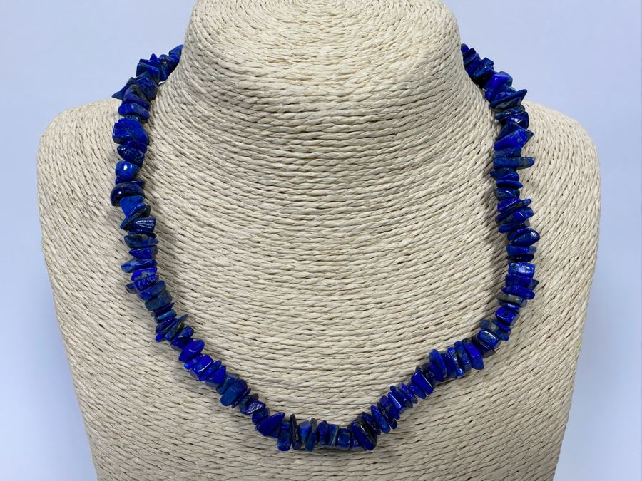 18' Lapis Lazuli Bead Necklace