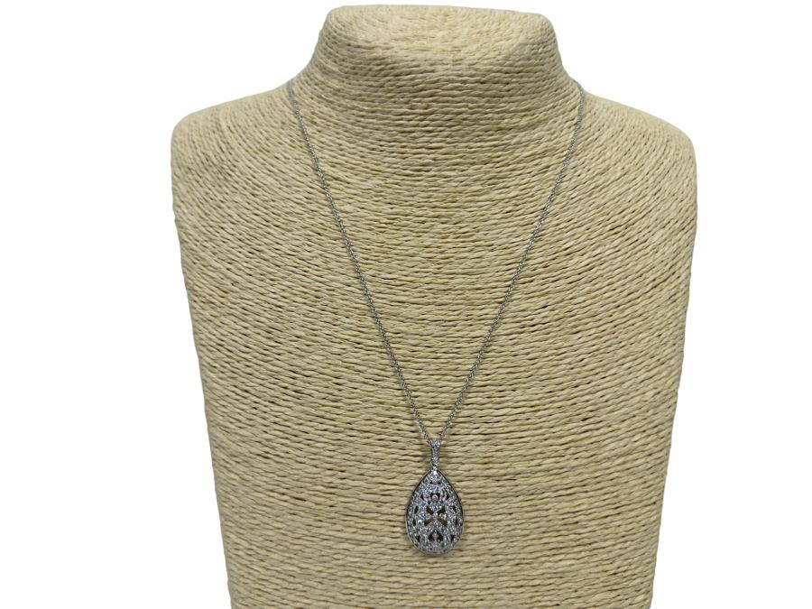 Sterling Silver Pendant With Sterling 18' Chain Necklace [Photo 2]