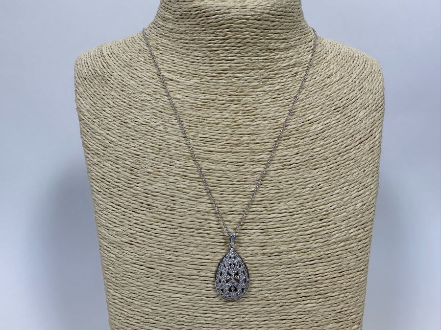 Sterling Silver Pendant With Sterling 18' Chain Necklace [Photo 5]