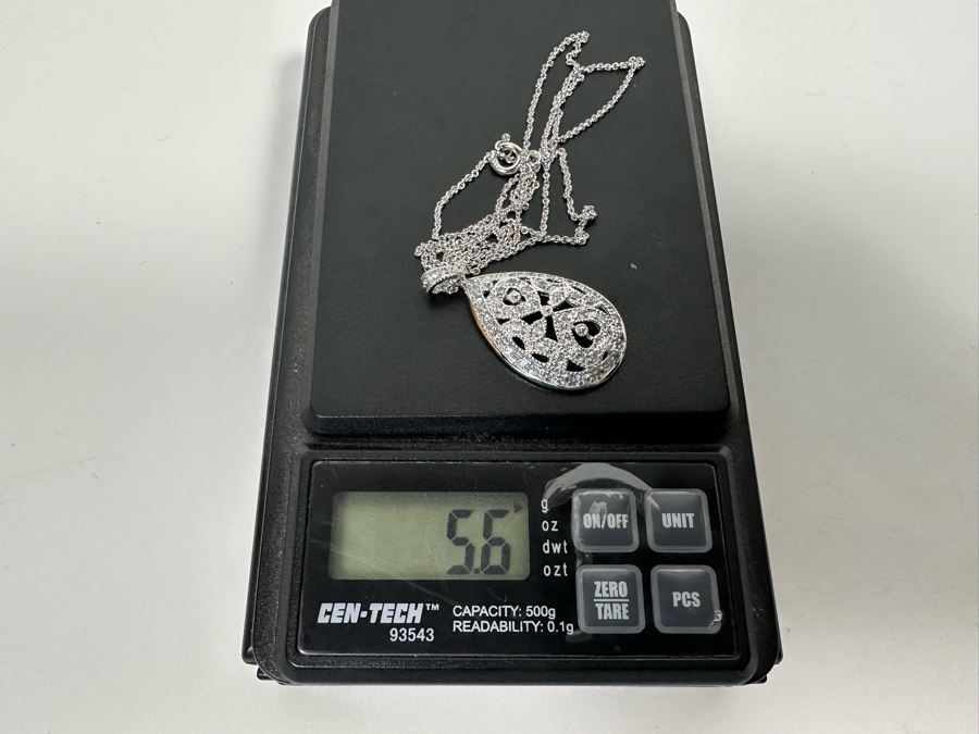 Sterling Silver Pendant With Sterling 18' Chain Necklace [Photo 11]