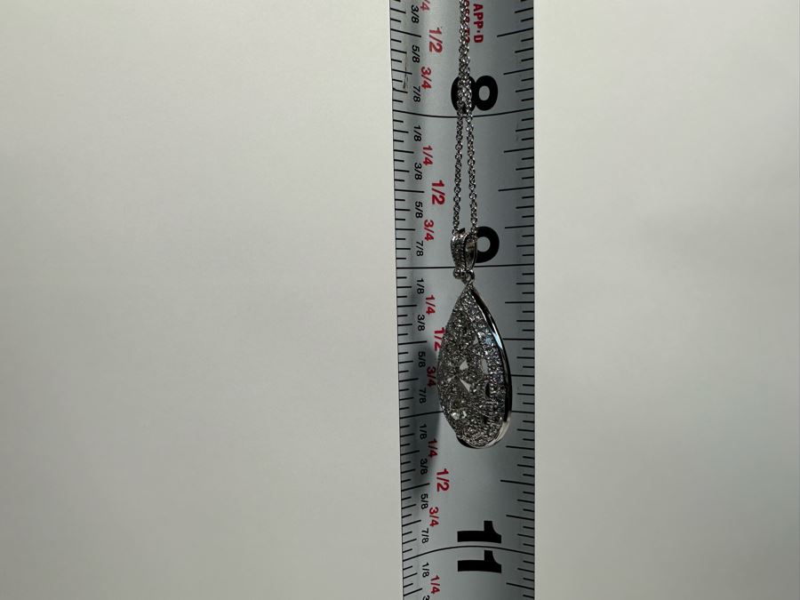 Sterling Silver Pendant With Sterling 18' Chain Necklace [Photo 10]