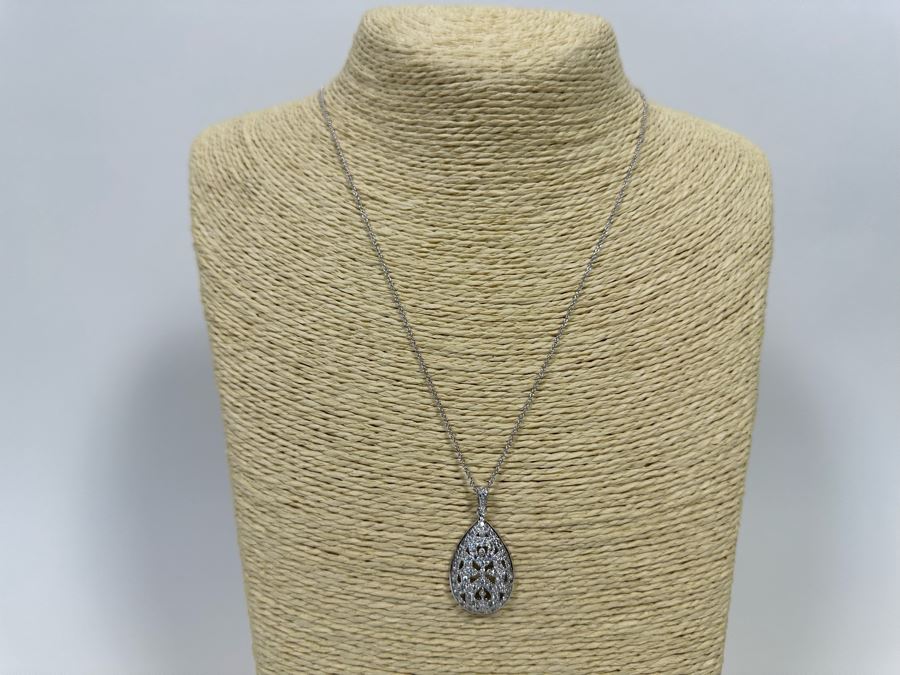 Sterling Silver Pendant With Sterling 18' Chain Necklace [Photo 4]
