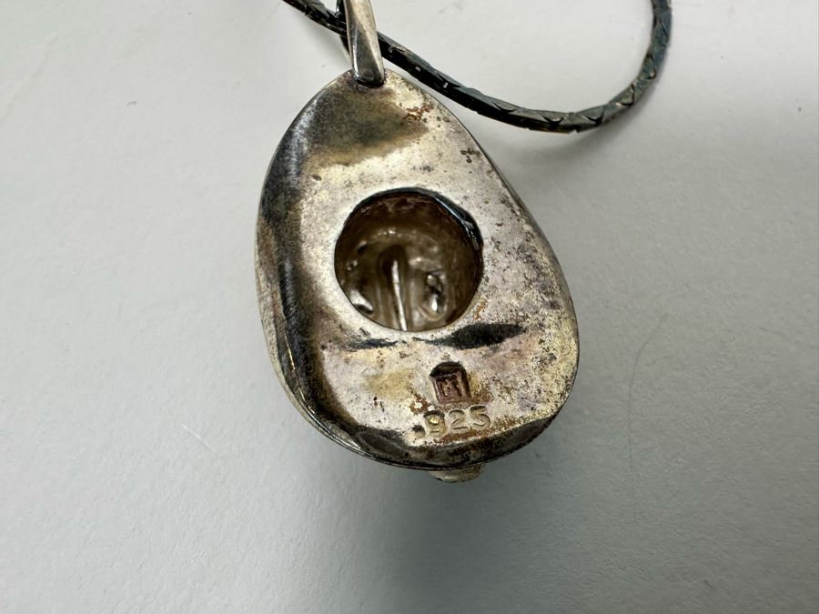 Sterling Silver Cowboy Pendant With Sterling 14' Chain Necklace 11.6g [Photo 8]