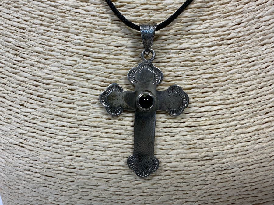 Pair Of Sterling Silver Cross Pendants [Photo 8]