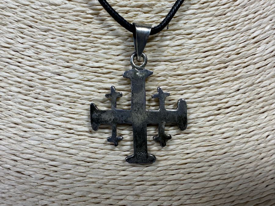 Pair Of Sterling Silver Cross Pendants [Photo 6]