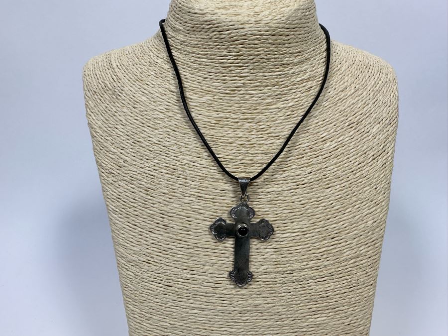 Pair Of Sterling Silver Cross Pendants [Photo 7]