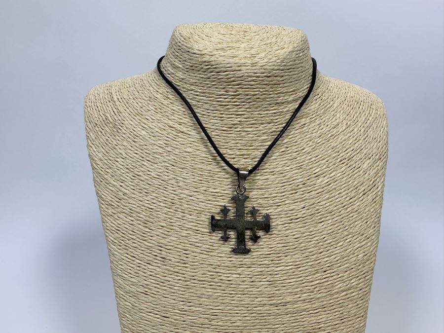 Pair Of Sterling Silver Cross Pendants [Photo 4]