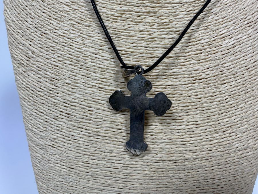 Pair Of Sterling Silver Cross Pendants [Photo 9]