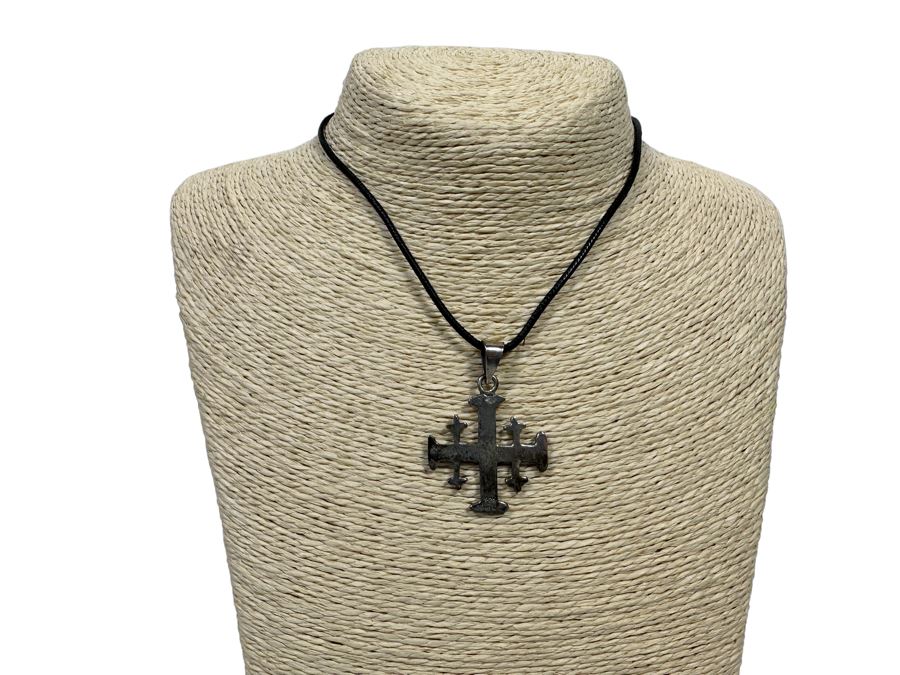 Pair Of Sterling Silver Cross Pendants [Photo 3]