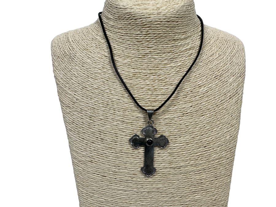 Pair Of Sterling Silver Cross Pendants [Photo 2]