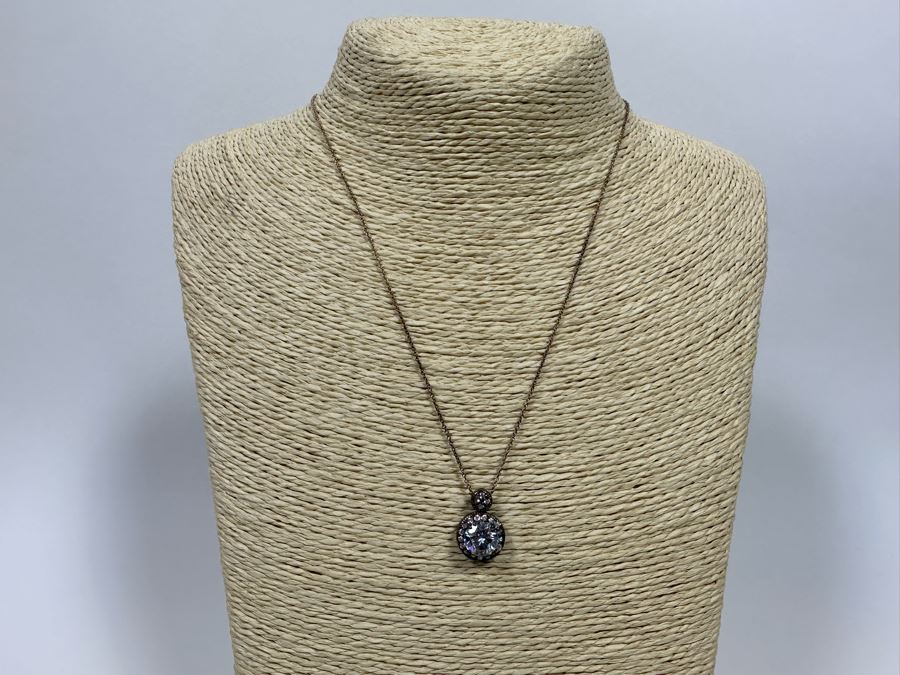 Sterling Silver Pendant With Sterling 18' Chain And Matching Set Of Sterling Earrings 10.1g [Photo 6]