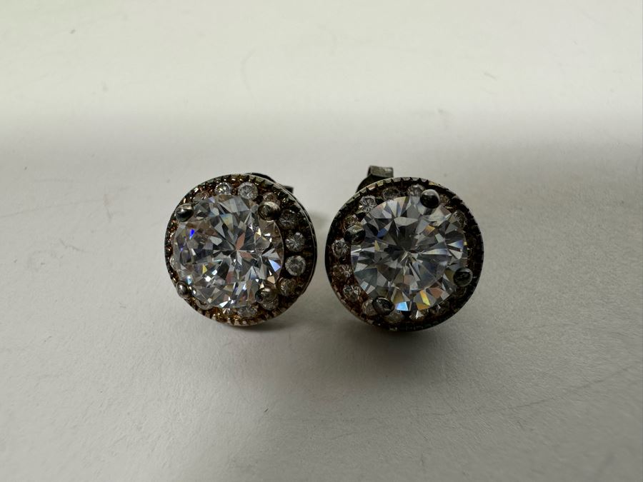 Sterling Silver Pendant With Sterling 18' Chain And Matching Set Of Sterling Earrings 10.1g [Photo 10]