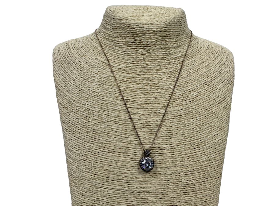 Sterling Silver Pendant With Sterling 18' Chain And Matching Set Of Sterling Earrings 10.1g [Photo 4]