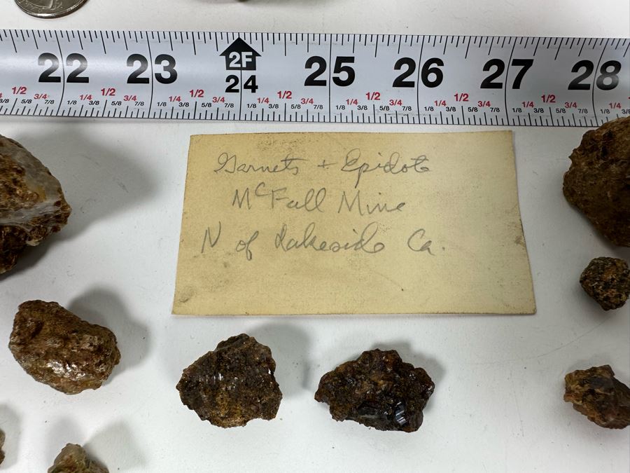 Large Collection Of Garnets & Epidotes In Matrix From The McFall Mine North Of Lakeside, CA - See Photos [Photo 2]