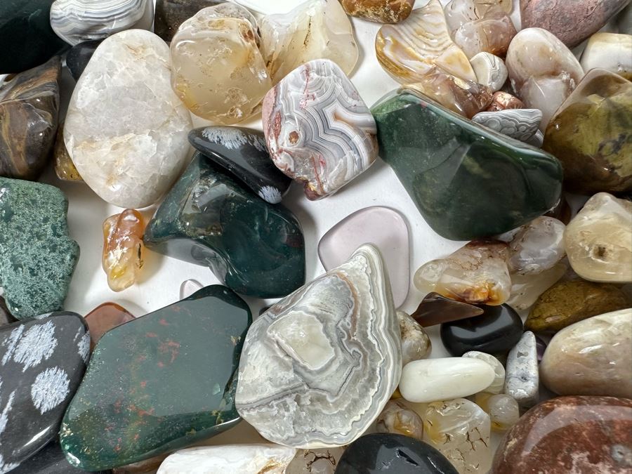 Large Collection Of Various Polished Tumbled Stones - See Photos [Photo 11]