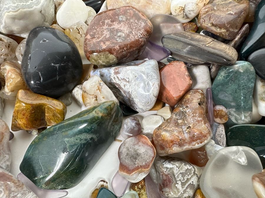 Large Collection Of Various Polished Tumbled Stones - See Photos [Photo 17]