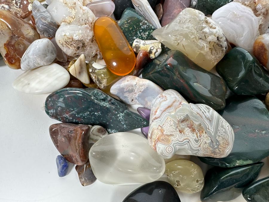 Large Collection Of Various Polished Tumbled Stones - See Photos [Photo 7]